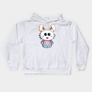 Be Hoppy!  - Humor Cat Bunny Kids Hoodie